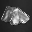 Clear Vertical Name Tag Bussiness ID Badge Card Holder 20 Pcs D7G4
