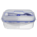 Microwave Picnic Lunch Box School Bento Food Container Storage Box with Spoon