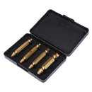 4PCS/Set Double Side Damaged Screw Extractor Drill Bits Out Remover Bolt Ti