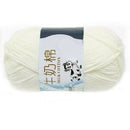 1 group Milk Cotton wool Yarn For Hand knitting Soft(white)Line rough about