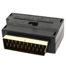 20 Pin Male to Female Pin 3 RCA AV + S-Video Adapter - Black