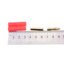 10pack HXT 4mm bullets bananas plugs with red housing for RC connector AM-1009C#