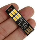 5 pcs USB Light Keychain Super Bright 6 LEDs Mini USB Light Lamp with Smart