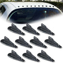 modified car decoration tail black tip shark fins spoiler wing for vehicalsã€ME