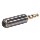 3.5mm Male to Female OMTP to CTIA Earphone Adapter for Microphone Conversion