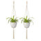 Macrame Plant Hanger 2Pcs Indoor Outdoor Wall Hanging Planter Basket - Cott