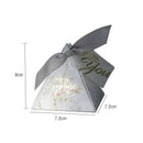 20pcs/lot Triangular Pyramid gift box wedding favors and gifts candy box we