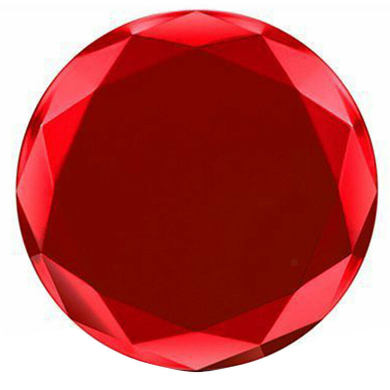 Qi Wireless 10W Charger Pad Polyhedral Angle Vacuum Plating Fast Charging Red