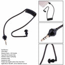 Single Listening 3.5mm Earphone Coiled Cables Mono Function Earpiece In Ear