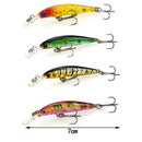 Lot 4pcs Plastic Minnow Fishing Lure Sinking Rattle Fishing 3.9g/7cm/2.76