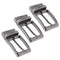 3pack Reversible Alloy Belt Buckle Replacement Rectangular Single Pin Buckle
