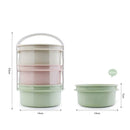 3 Layers Lunch Box School Office Microwave Bento Food Storage Container