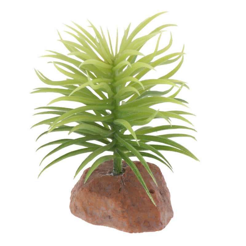 4x Realistic Plants Fish Tank Decor Landscape For