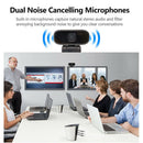 Full HD 1080P Webcam With Microphone 3.5mm Jack USB For PC Desktop Laptop