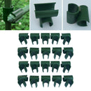 20Pcs Greenhouse Bracket Pole Fixed Clamp Plant Stakes Connector Fastener 11mm