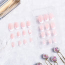 acrylic designer nail tips false french full cover nails art decor finger 24&M