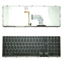 For Sony SVE15 Black FR Laptop Keyboard Keypad with Gray Border Backlight