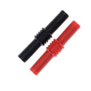 2pcs/set 4mm Female To Female Banana Coupler Plug Adapter Cable Connector  JR