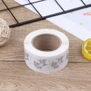 500pcs/roll Natural Kraft Rose Thank You Stickers seal labels Office sticke@