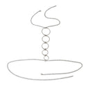 Adjustable Metal Bikini Bralette Harness Necklace Crossover Body Chain Bra Lady