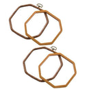 2 Packs Embroidery Hoops Cross Stitch Embroidery Octagon Set for Handy Art