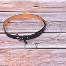 Gothic Chain Belt Circle Hollow Out Punk Unisex Adjustable Leather Buckle TEUS