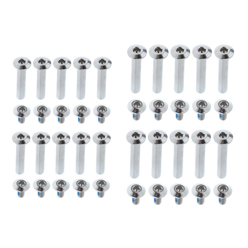 1 Set Inline Skate Wheel Screw Nail Replacement Roller Skates Nut Bolts 31mm