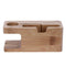 Wooden Mobile Phone Charger Holder Smart Watch Desktop Charging Stand Base #gib