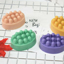 Home Safe Cake Mould 4 Cavity Massage Bar Silicone Mold For Pudding Soap Gift