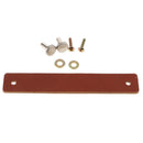 Handmade Leather Door Handle Pull Knob Drawer Furniture Hardware Brown