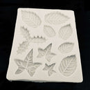2Pcs Maple Leaf Silicone Cake Fondant Chocolate Sugarcraft Mold DIY Baking Decor