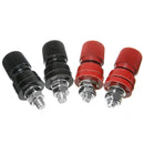 4pcs Red&Black 6mm Screw M6 Speaker Power Supply Terminals Binding Post