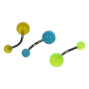 7 PCS Glow in the Dark Belly Rings Navel Piercing X3C6