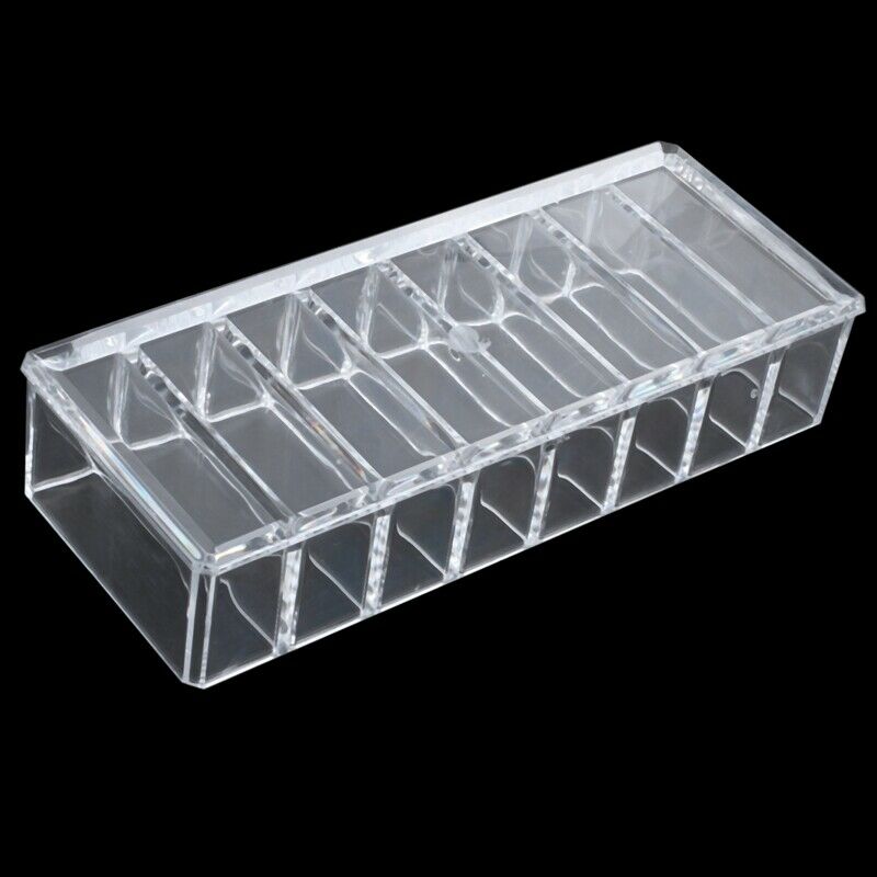 New 8 Slot Acrylic Compact Holder Powder Eye Blush Makeup Case Storage Orga O6P9