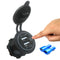 Car Boat Motorcycle Touch Switch 4.8A Dual USB Charger Socket with 2 Terminals