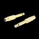 1Pc 6.35mm 1/4" Mono Male Jack to RCA Female Plug Audio Adapter Cable Conve X9M2