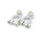 2X/Set Zinc Coat Positive Negative Battery Terminals Clamp Connectors For Car Te