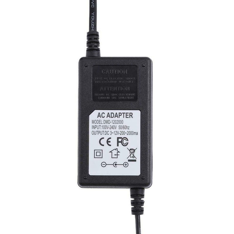 AC to DC Adapter 3-12V 2A Adjustable Power Supply Motor Speed Controller US