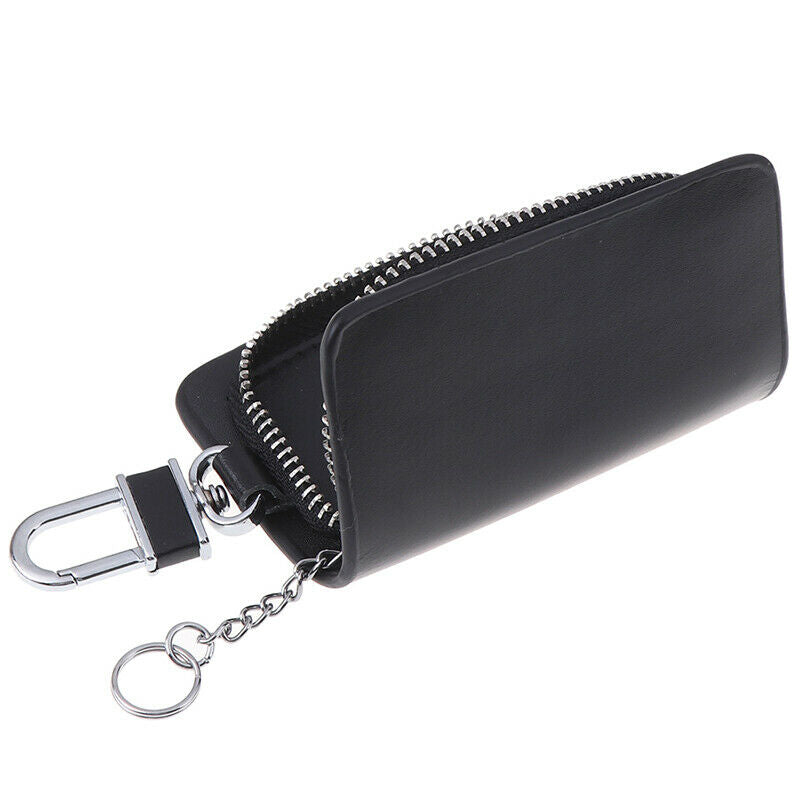 Realistic Leather Men's Car Key Bag Zipper Bag Storage Bag Car Key Bag WaJ Gw