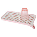 1X(Kitchenware Dishes Eco-Friendly Plastic Double Curved Drain Storage Rack