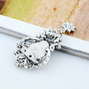 Women's Cameo Victorian-Style Rhinestone Brooch Wedding Bridal Jewelry Pin