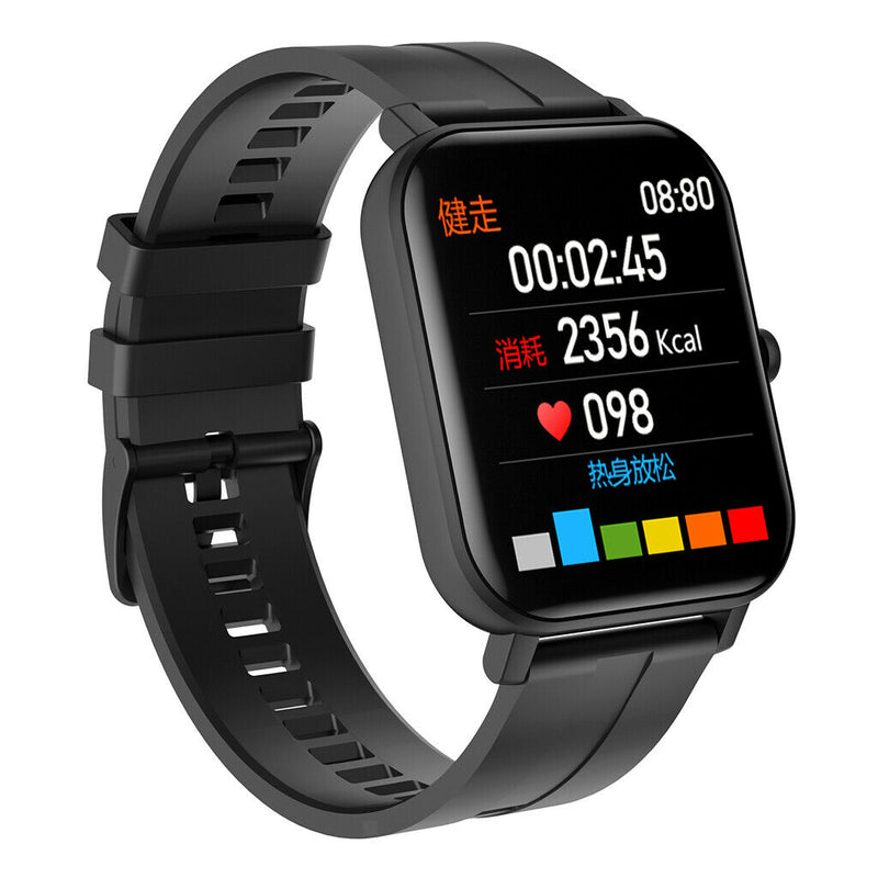F22 Sport Bluetooth Heart Rate Monitor Smart Watch Wristband black