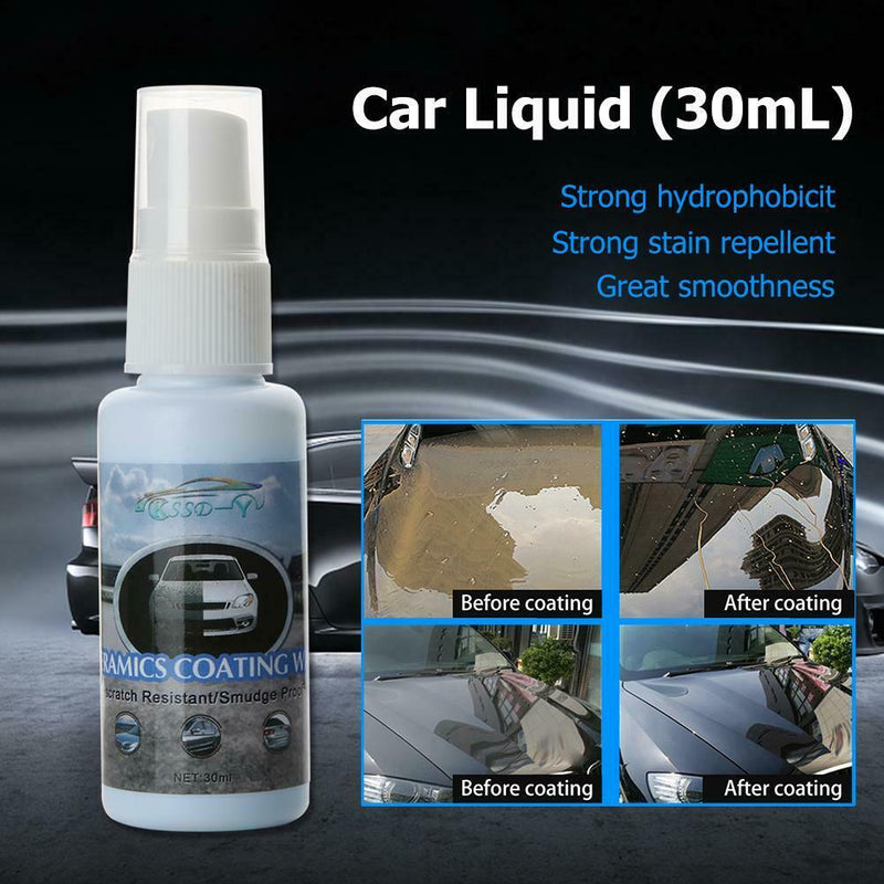 30mL 9H Car Paint Care Liquid Super Hydrophobic Ceramic Coating Polish