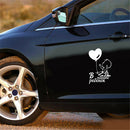 Cute Baby Balloon Car Styling Stickers Vehicle Decals Waterproof Letters Decor