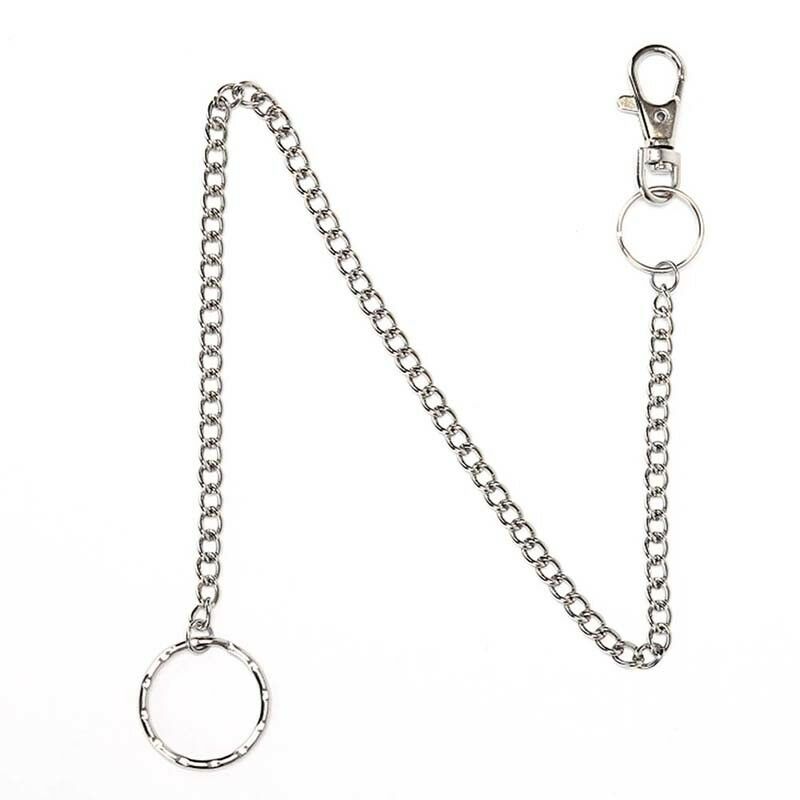 38cm Wallet Belt Ring Clip Chain Punk Trousers Hipster Jean Keychain Keyring ME