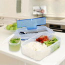Outdoor Portable Microwave Lunch Box With Soup Bowl Food Leakproof Three Co