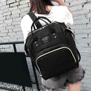 Mummy Maternity Backpack Large Capacity Baby Nursing Diaper Handbag (Black) A