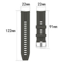 Sports Silicone Watch Band for Huawei Watch GT/GT Active 46mm (Dark Grey) A