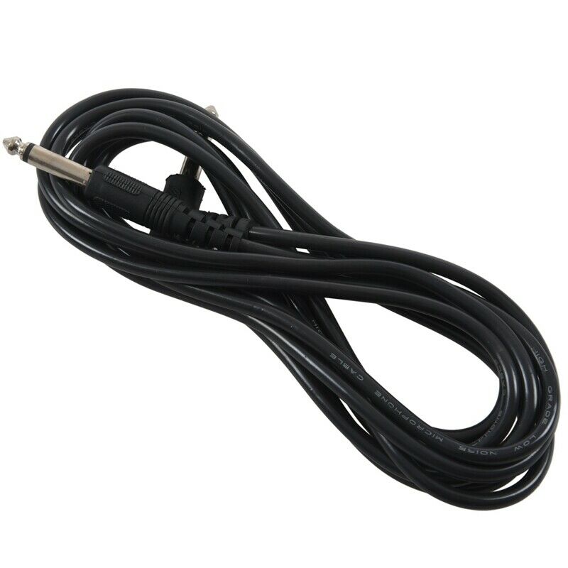 1/4" Male Plug Patch Cord Cable 3 Meters for Electric Guitar