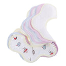 1Pc Baby bibs round neck 360 degree burp cloths infant saliva tow ME